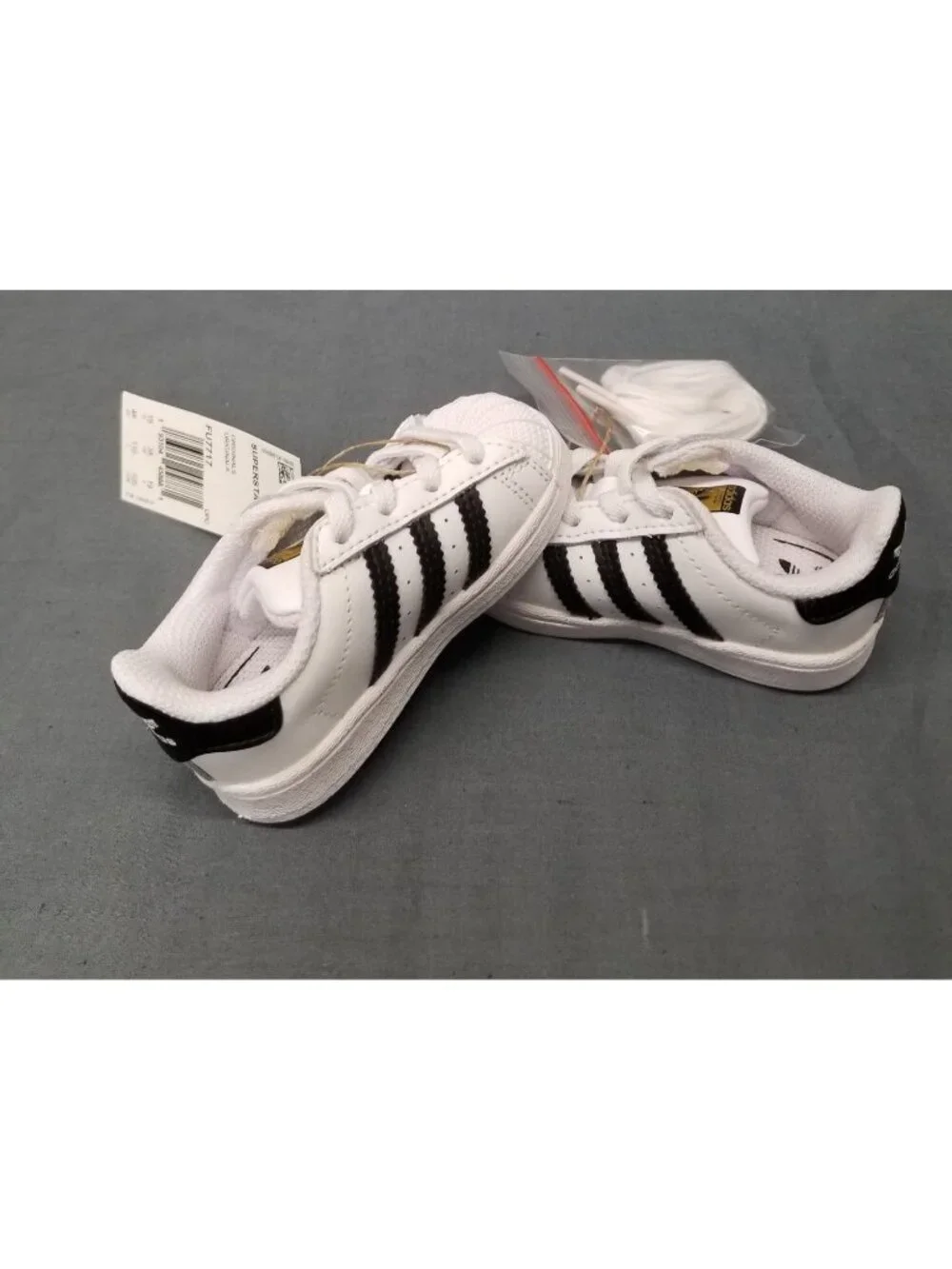 Adidas Originals Superstar I Toddlers Sneakers White Black Size 4K NEW NO BOX!